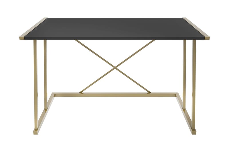 Skrivbord Yepan 60x75x114 cm med förvaring - Guld/Antracit - Möbler - Bord & matgrupp - Kontorsbord - Skrivbord