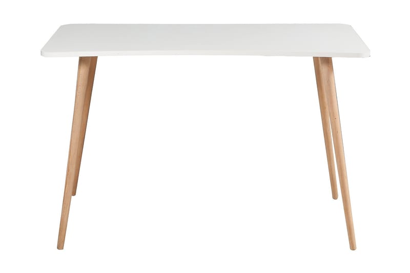 Skrivbord Ziemupe 120 cm - Vit/Natur - Möbler - Bord & matgrupp - Kontorsbord - Skrivbord