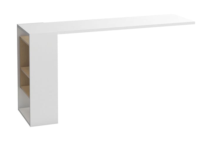 Skrivbordsskiva 4You 142 cm med Förvaring Hylla Vit/Natur - VOX - Förvaring - Småförvaring - Väggförvaring