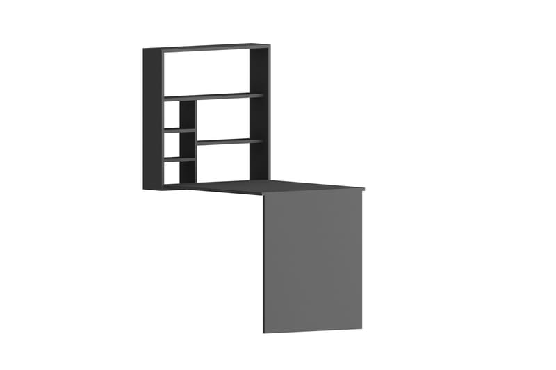 Väggskrivbord Mazirbe 59 cm med Förvaring Hylla - Antracit - Möbler - Bord & matgrupp - Kontorsbord - Skrivbord