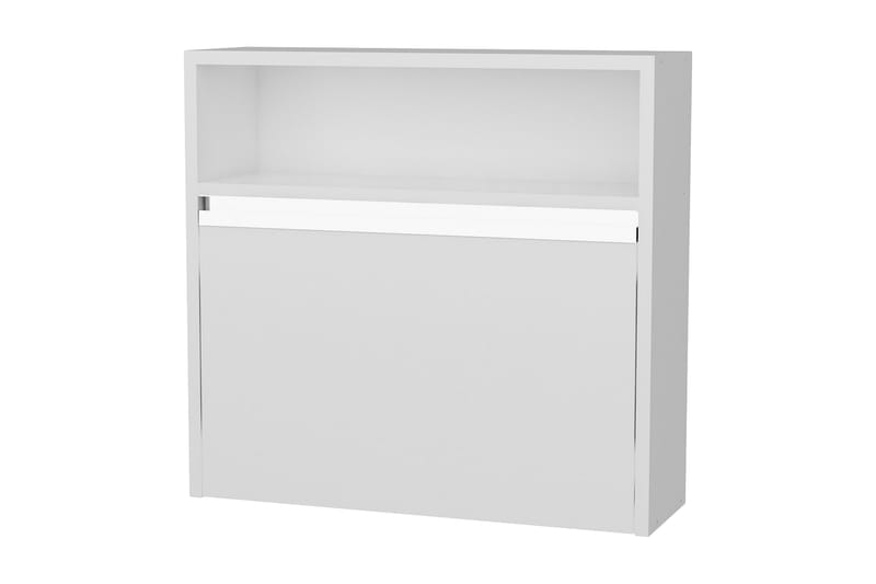 Väggskrivbord Tessie 64 cm Utfällbar med Förvaring Hylla - Vit - Möbler - Bord & matgrupp - Kontorsbord - Skrivbord