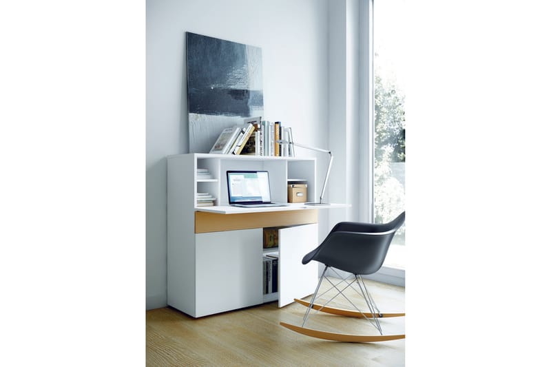 Vit Focus 110 cm Vit - Temahome - Möbler - Bord & matgrupp - Kontorsbord - Skrivbord