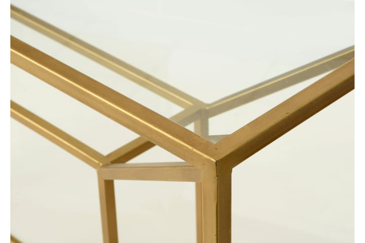 Sidobord 110 cm - Guld - Möbler - Bord - Lampbord & sidobord