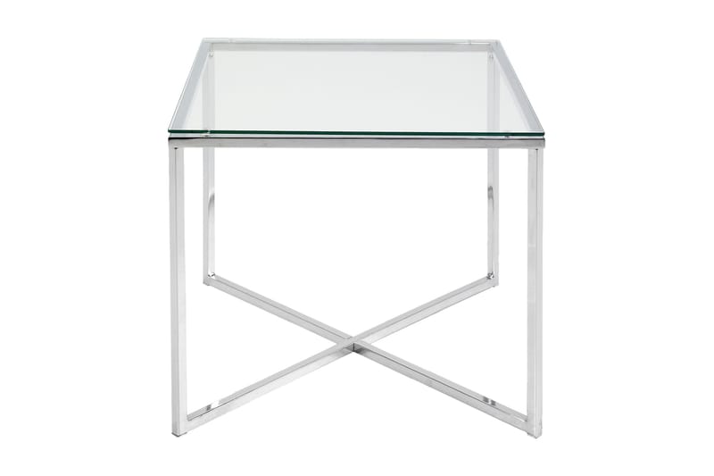 Sidobord Odd 50 cm - Glas|Krom - Möbler - Bord - Lampbord & sidobord