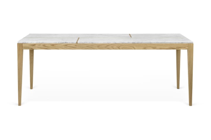 Matbord Utile 200 cm Marmor - Vit - Möbler - Bord - Matbord & köksbord