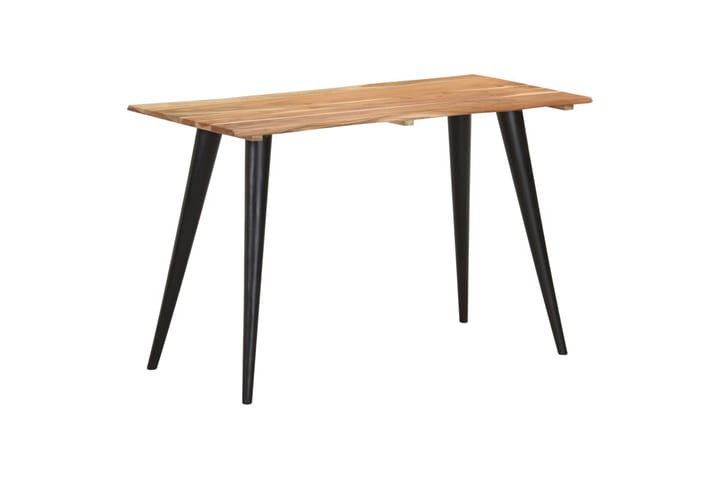 Bord med levande kant 120x60x75 cm massivt akaciaträ - Brun - Möbler - Bord & matgrupp - Matbord & köksbord