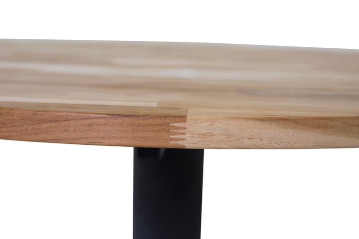 Bord Niccole 140 cm Rund Trä|Natur|Svart - Möbler - Bord & matgrupp - Matbord & köksbord