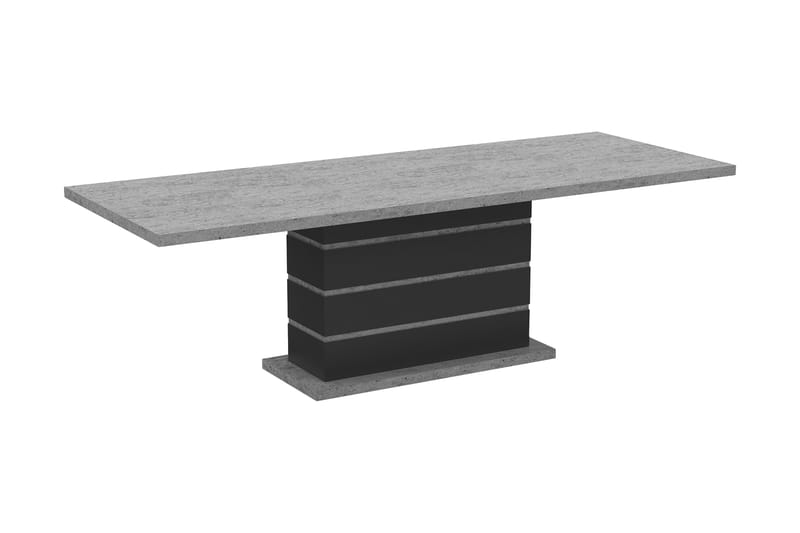 Förlängningsbart Matbord Griffith 200/240 cm - Grå/Svart - Möbler - Bord & matgrupp - Matbord & köksbord