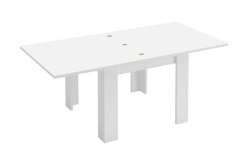 Klaffbord Ajesa Förlängningsbart 90 cm - Vit/Trä - Möbler - Bord & matgrupp - Matbord & köksbord