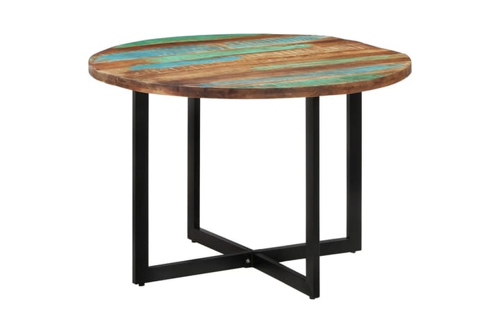 Matbord 110x75 cm massivt återvunnet trä - Flerfärgsdesign - Möbler - Bord & matgrupp - Matbord & köksbord
