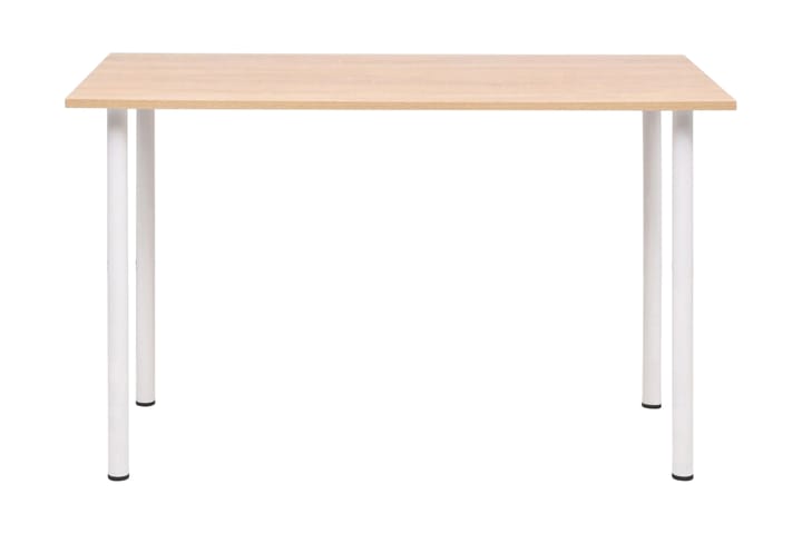 Matbord 120x60x73 cm ekfärg och vit - Vit - Möbler - Bord & matgrupp - Matbord & köksbord