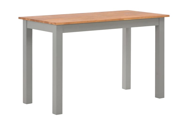 Matbord 120x60x74 cm massivt ekträ - Grå - Möbler - Bord & matgrupp - Matbord & köksbord