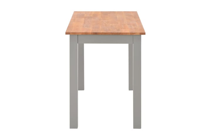 Matbord 120x60x74 cm massivt ekträ - Grå - Möbler - Bord & matgrupp - Matbord & köksbord