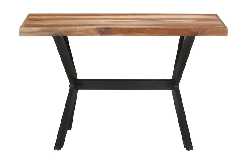 Matbord 120x60x75 cm massivt trä med sheshamfinish - Brun - Möbler - Bord & matgrupp - Matbord & köksbord