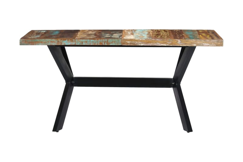 Matbord 140x70x75 cm massivt återvunnet trä - Flerfärgad - Möbler - Bord & matgrupp - Matbord & köksbord