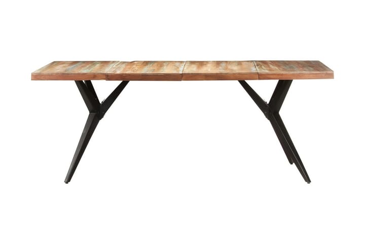 Matbord 200x90x76 cm massivt återvunnet trä - Vit - Möbler - Bord & matgrupp - Matbord & köksbord
