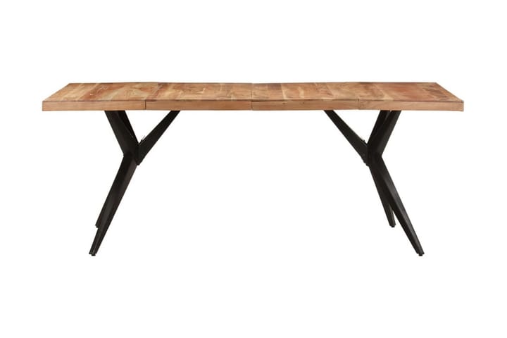 Matbord 200x90x76 cm massivt akaciaträ - Vit - Möbler - Bord & matgrupp - Matbord & köksbord