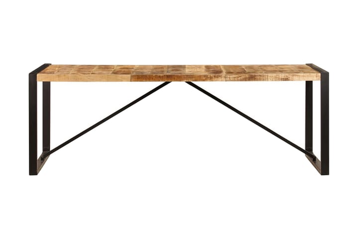 Matbord 220x100x75 cm massivt mangoträ - Brun - Möbler - Bord & matgrupp - Matbord & köksbord