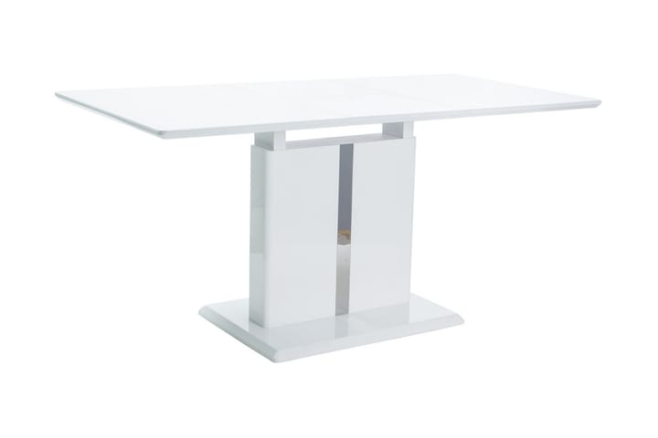 Matbord Achiote Förlängningsbart 110 cm - Vit/Silver - Möbler - Bord & matgrupp - Matgrupp