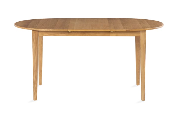 Matbord Barke Förlängningsbart 115-157 cm Runt Massiv Ek - Brun - Möbler - Bord & matgrupp - Matbord & köksbord