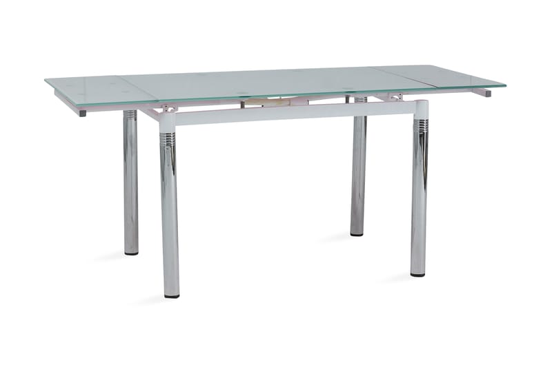 Matbord Bucire Förlängningsbart 110 cm - Glas/Vit - Möbler - Bord & matgrupp - Matbord & köksbord