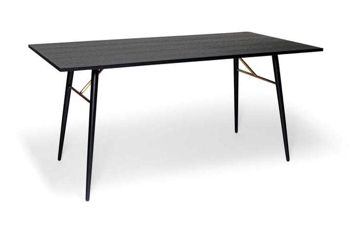Matbord Duda 160 cm - Svart|Mässing - Möbler - Bord & matgrupp - Matbord & köksbord