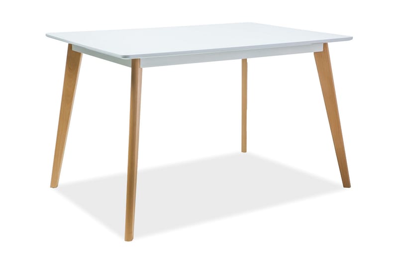 Matbord Elburn Förlängningsbart 120 cm - Natur/Vit - Möbler - Bord & matgrupp - Matbord & köksbord
