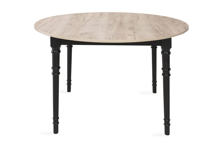 Matbord Erin Förlängningsbart 115 cm Runt - Grå|Svart - Möbler - Bord & matgrupp - Matbord & köksbord