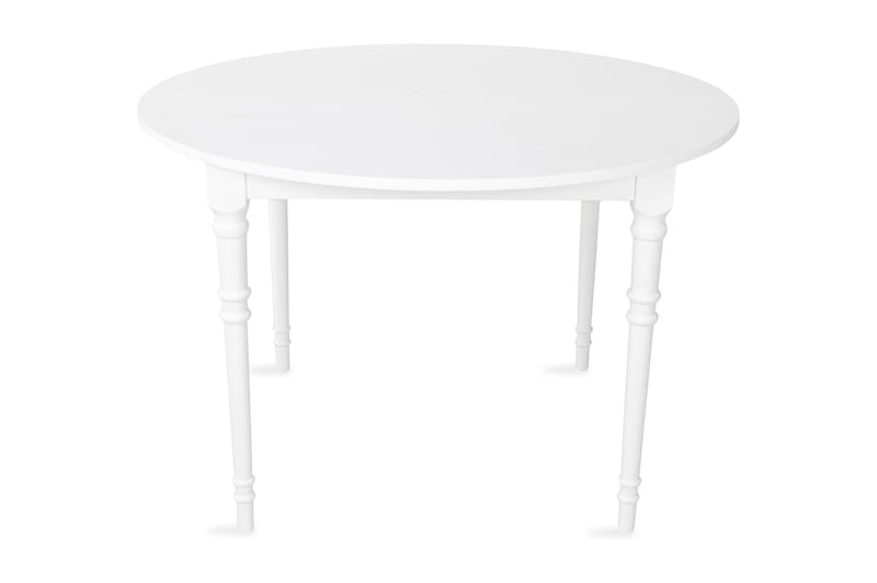 Matbord Erin Förlängningsbart 115 cm Runt - Vit - Möbler - Bord & matgrupp - Matbord & köksbord
