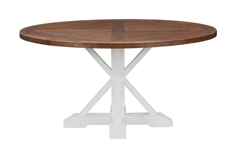 Matbord Eveux 150 cm - Brun/Vit - Möbler - Fåtölj & stolar - Matstol & köksstol