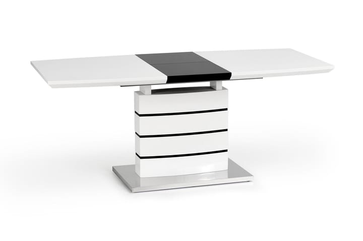 Matbord Fabela Förlängningsbart 140 cm - Vit|Svart - Möbler - Bord & matgrupp - Soffbord