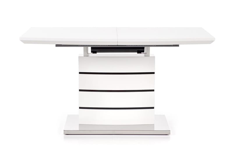 Matbord Fabela Förlängningsbart 140 cm - Vit|Svart - Möbler - Bord & matgrupp - Matbord & köksbord
