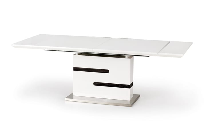 Matbord Ferlow Förlängningsbart 160 cm - Vit|Grå - Möbler - Bord & matgrupp - Matbord & köksbord