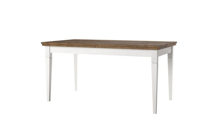 Matbord Getafez Förlängningsbart 160 cm - Vit/Natur - Möbler - Bord & matgrupp - Matbord & köksbord