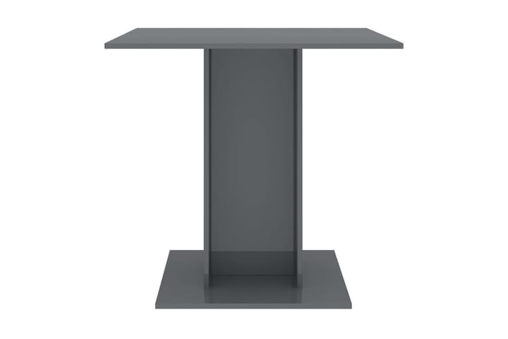 Matbord grå högglans 80x80x75 cm spånskiva