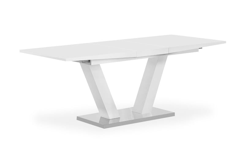 Matbord Harber Förlängningsbart 160 cm - Vit - Möbler - Bord & matgrupp - Matbord & köksbord
