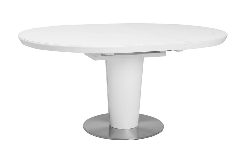 Matbord Jaars Förlängningsbart 120 cm Ovalt - Glas/Vit - Möbler - Bord & matgrupp - Matbord & köksbord