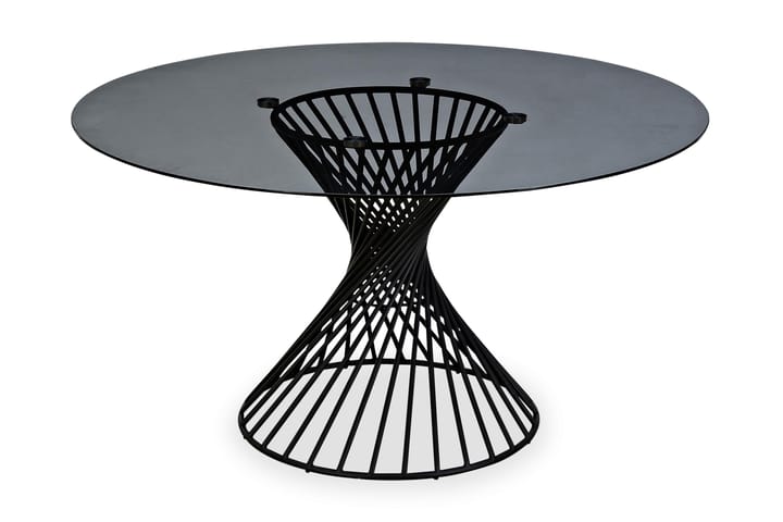 Matbord Jada 140 cm Rund Glas - Grå - Möbler - Fåtölj & stolar - Fåtölj