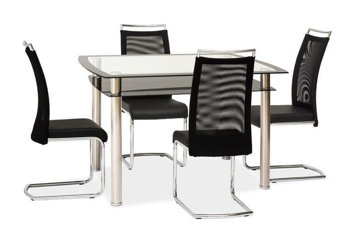 Matbord Kulpi 120 cm - Glas/Silver - Möbler - Bord & matgrupp - Matbord & köksbord