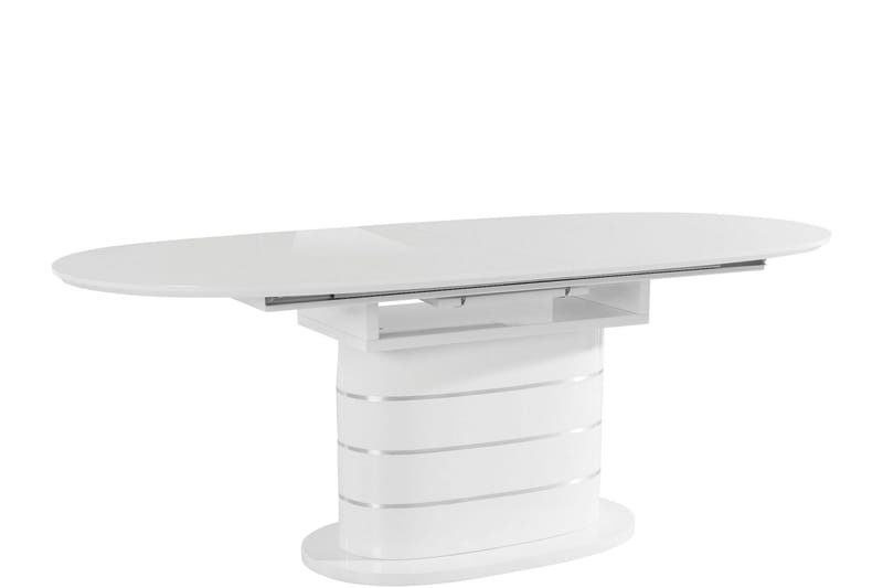 Matbord Lannion Ovalt 200 cm - Vit - Möbler - Bord & matgrupp - Matbord & köksbord