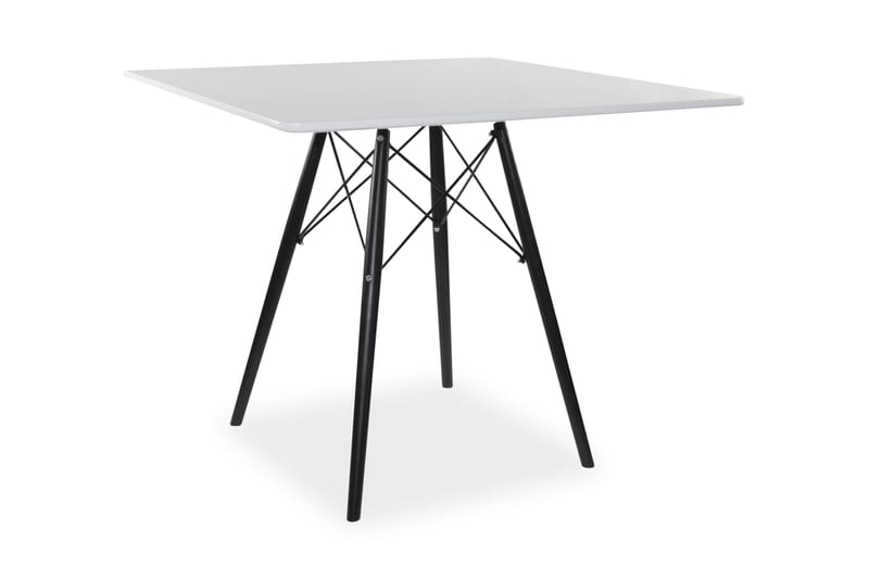 Matbord Legdeå 90 cm - Vit|Svart - Möbler - Bord & matgrupp - Matbord & köksbord