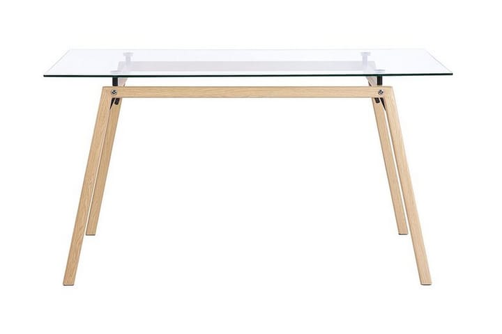Matbord Lencha 140 cm - Transparent/Ljust Trä - Möbler - Bord & matgrupp - Matbord & köksbord