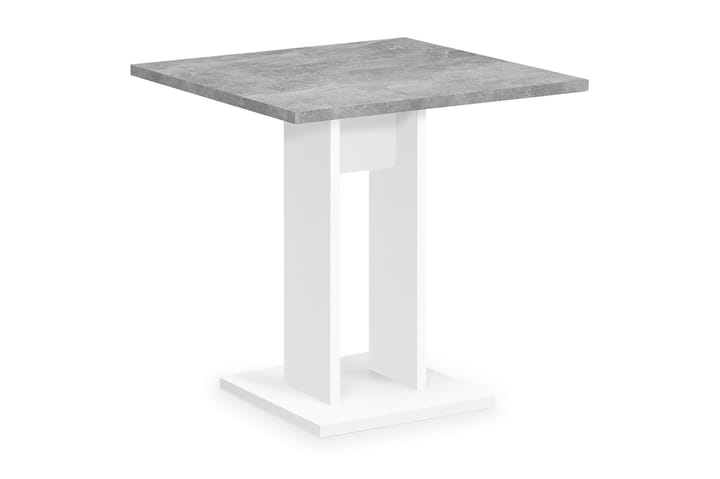 Matbord Loriana 70 cm - Vit|Betong - Möbler - Bord & matgrupp - Matbord & köksbord