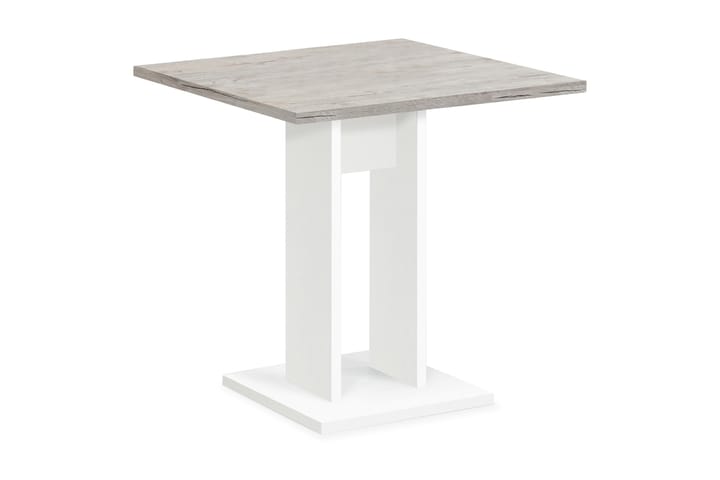 Matbord Loriana 70 cm - Vit|Ljus Ek - Möbler - Bord & matgrupp - Barbord & ståbord