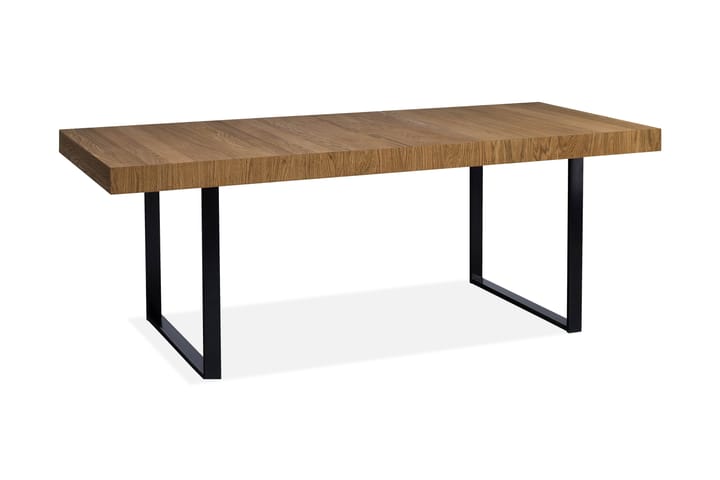 Matbord Luxey Förlängningsbart 160 cm - Trä|Natur|Svart - Möbler - Bord & matgrupp - Matbord & köksbord