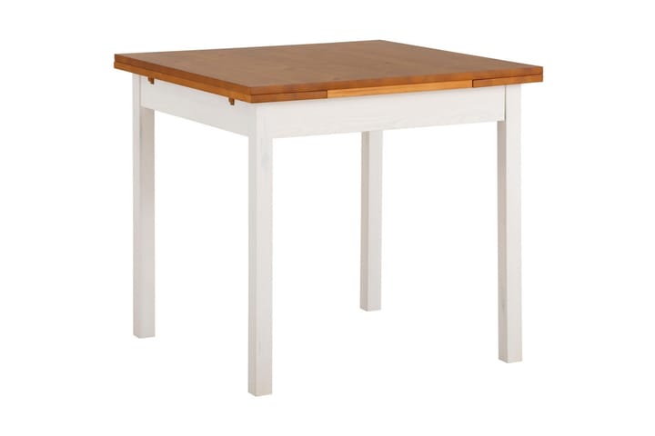 Matbord Magret Förlängningsbart 80-120 cm - Vit|Brun - Möbler - Bord & matgrupp - Matbord & köksbord