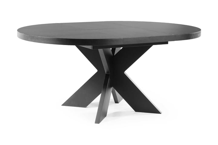 Matbord Malte Förlängningsbart 120 cm Runt - Svart - Möbler - Bord & matgrupp - Kontorsbord - Skrivbord