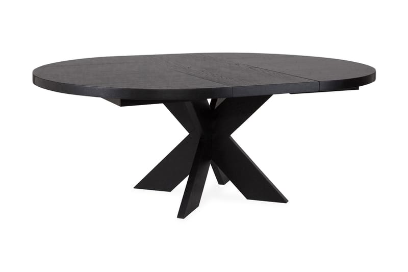 Matbord Malte Förlängningsbart 138 cm Runt - Svart - Möbler - Bord & matgrupp - Matbord & köksbord