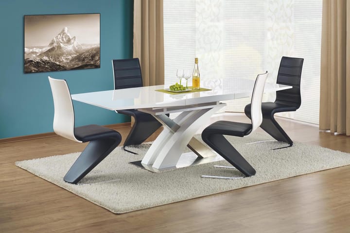 Matbord Marcil Förlängningsbart 160 cm - Vit - Möbler - Bord & matgrupp - Matbord & köksbord
