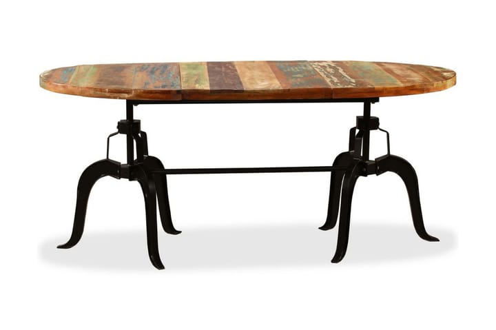 Matbord massivt återvunnet trä och stål 180 cm - Brun - Möbler - Bord & matgrupp - Matbord & köksbord